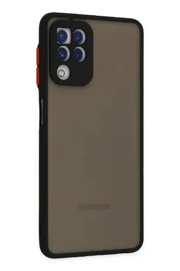 Newface Samsung Galaxy A22 Kılıf Montreal Silikon Kapak - Siyah resmi