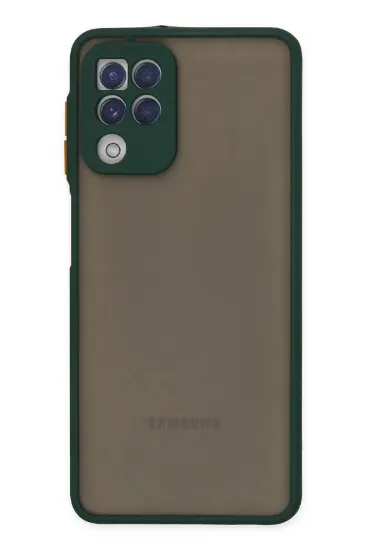 Newface Samsung Galaxy A22 Kılıf Montreal Silikon Kapak - Yeşil resmi