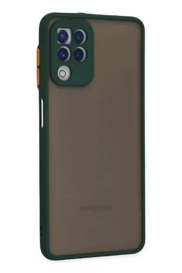 Newface Samsung Galaxy A22 Kılıf Montreal Silikon Kapak - Yeşil resmi