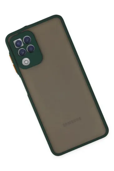 Newface Samsung Galaxy A22 Kılıf Montreal Silikon Kapak - Yeşil resmi