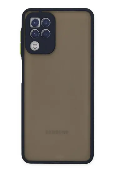 Newface Samsung Galaxy A22 Kılıf Montreal Silikon Kapak - Lacivert resmi