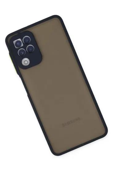 Newface Samsung Galaxy A22 Kılıf Montreal Silikon Kapak - Lacivert resmi