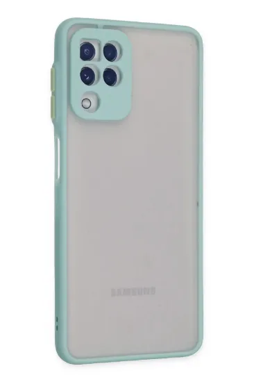 Newface Samsung Galaxy A22 Kılıf Montreal Silikon Kapak - Turkuaz resmi