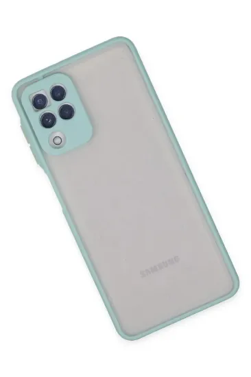 Newface Samsung Galaxy A22 Kılıf Montreal Silikon Kapak - Turkuaz resmi