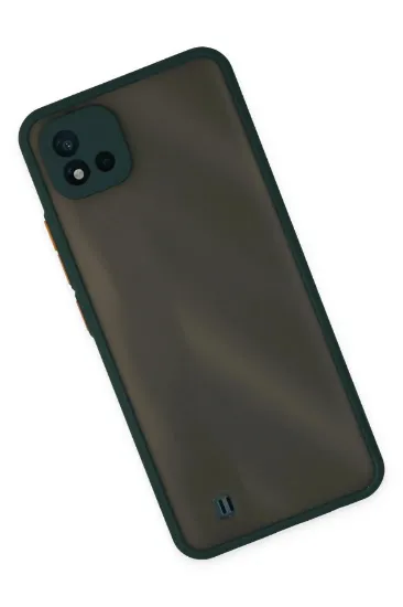 Newface Realme C11 2021 Kılıf Montreal Silikon Kapak - Yeşil resmi