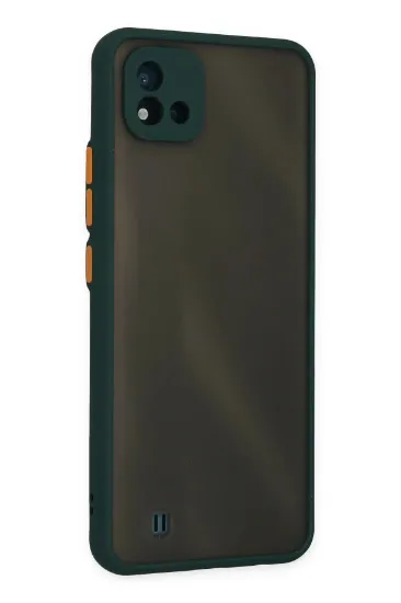 Newface Realme C11 2021 Kılıf Montreal Silikon Kapak - Yeşil resmi