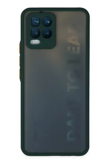 Newface Realme 8 Kılıf Montreal Silikon Kapak - Yeşil resmi