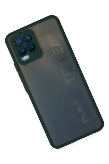 Newface Realme 8 Kılıf Montreal Silikon Kapak - Yeşil resmi