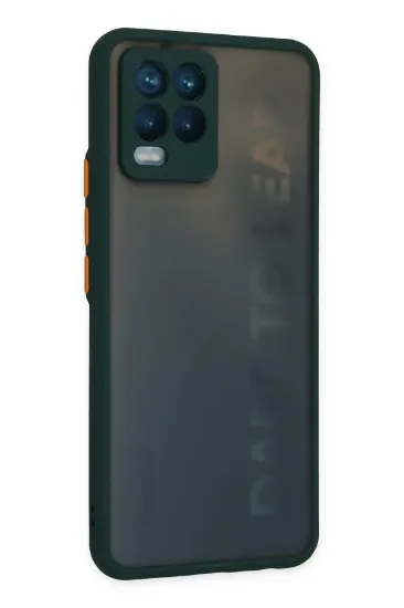 Newface Realme 8 Kılıf Montreal Silikon Kapak - Yeşil resmi