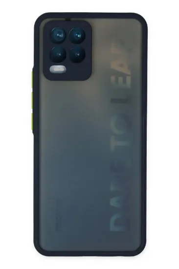 Newface Realme 8 Kılıf Montreal Silikon Kapak - Lacivert resmi