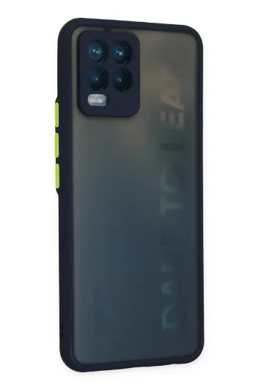 Newface Realme 8 Kılıf Montreal Silikon Kapak - Lacivert resmi