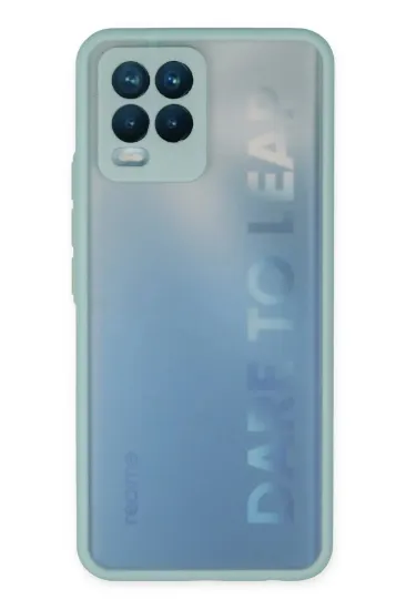 Newface Realme 8 Kılıf Montreal Silikon Kapak - Turkuaz resmi