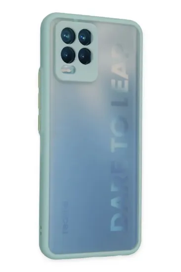 Newface Realme 8 Kılıf Montreal Silikon Kapak - Turkuaz resmi