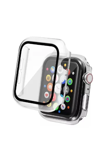Newface Apple Watch 41mm Camlı Kasa Ekran Koruyucu - Şeffaf resmi