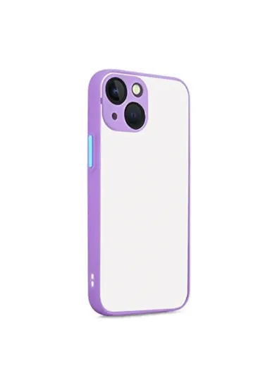 Newface iPhone 13 Kılıf Montreal Silikon Kapak - Mor resmi