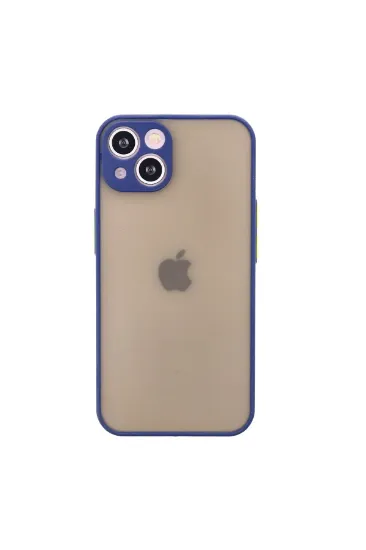 Newface iPhone 13 Mini Kılıf Montreal Silikon Kapak - Lacivert resmi