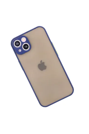 Newface iPhone 13 Mini Kılıf Montreal Silikon Kapak - Lacivert resmi