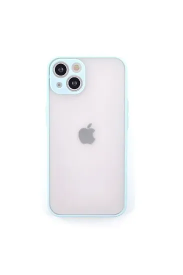 Newface iPhone 13 Mini Kılıf Montreal Silikon Kapak - Turkuaz resmi