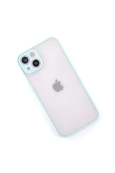 Newface iPhone 13 Mini Kılıf Montreal Silikon Kapak - Turkuaz resmi