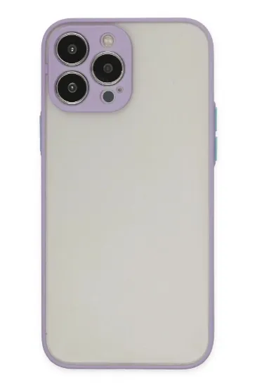 Newface iPhone 13 Pro Kılıf Montreal Silikon Kapak - Mor resmi