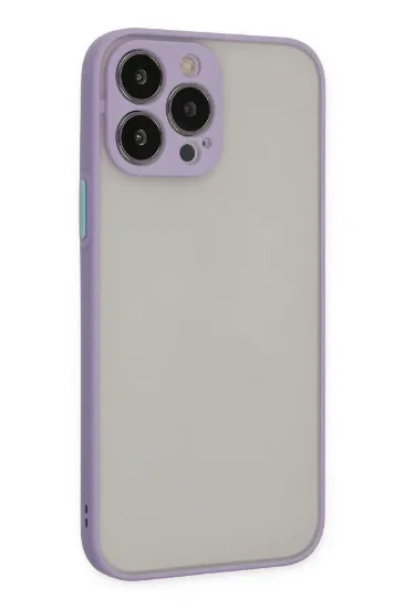 Newface iPhone 13 Pro Kılıf Montreal Silikon Kapak - Mor resmi