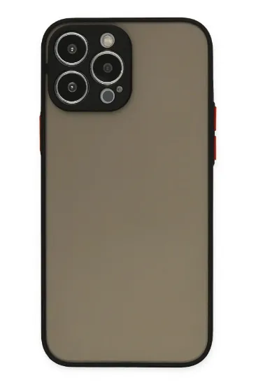 Newface iPhone 13 Pro Max Kılıf Montreal Silikon Kapak - Siyah resmi
