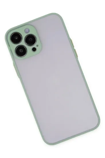Newface iPhone 13 Pro Max Kılıf Montreal Silikon Kapak - Turkuaz resmi