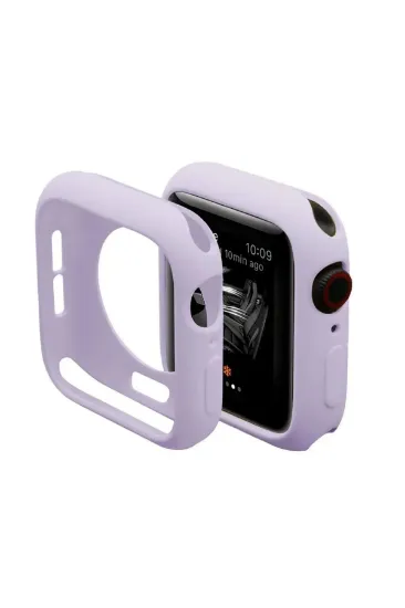 Newface Apple Watch 42mm Silikon Alt Kasa - Lila resmi