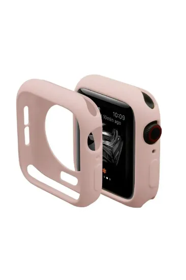 Newface Apple Watch 44mm Silikon Alt Kasa - Pudra resmi