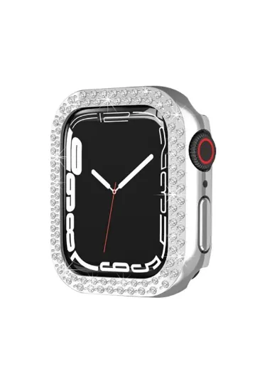 Newface Apple Watch 44mm Taşlı Kasa - Gümüş resmi