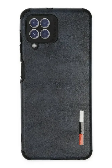 Newface Samsung Galaxy A22 Kılıf Loop Deri Silikon - Lacivert resmi