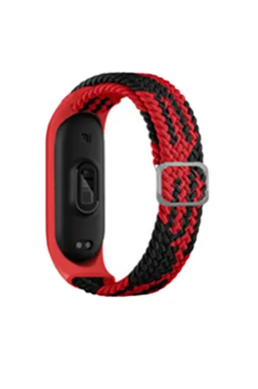 Newface Xiaomi Mi Band 4 Star Kordon - Kırmızı-Siyah resmi