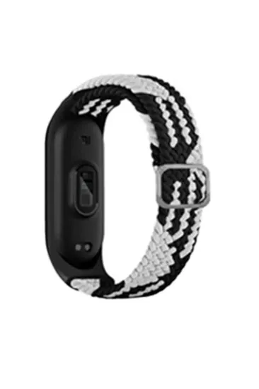 Newface Xiaomi Mi Band 4 Star Kordon - Siyah-Beyaz resmi