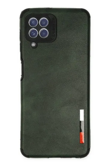 Newface Samsung Galaxy A22 Kılıf Loop Deri Silikon - Yeşil resmi
