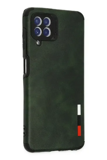 Newface Samsung Galaxy A22 Kılıf Loop Deri Silikon - Yeşil resmi