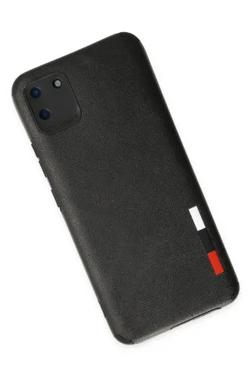 Newface Realme C11 Kılıf Loop Deri Silikon - Siyah resmi