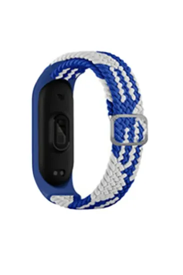 Newface Xiaomi Mi Band 6 Star Kordon - Mavi-Beyaz resmi