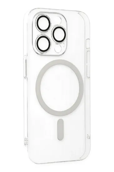 Newface iPhone 13 Pro Max Kılıf Kaou Magneticsafe Slim Kapak - Şeffaf resmi