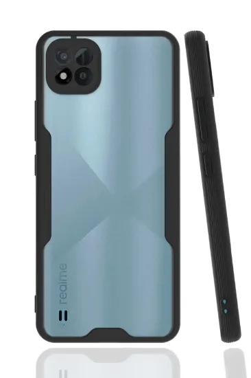 Newface Realme C11 2021 Kılıf Platin Silikon - Siyah resmi