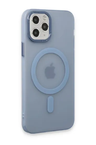 Newface iPhone 11 Pro Max Kılıf Lodos Magneticsafe Mat Kapak - Sierra Blue resmi