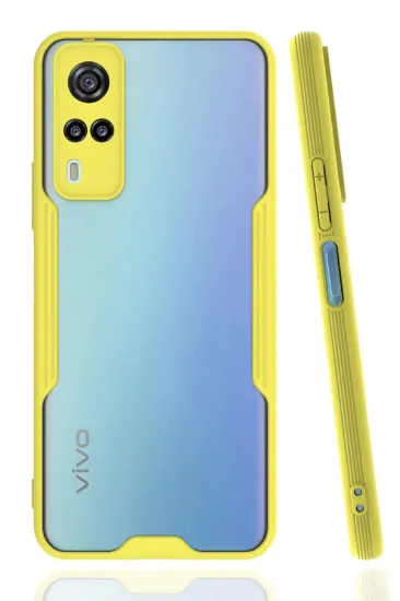 Newface Vivo Y53S Kılıf Platin Silikon - Sarı resmi