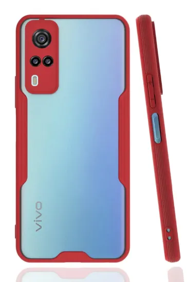 Newface Vivo Y53S Kılıf Platin Silikon - Kırmızı resmi