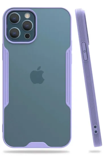 Newface iPhone 12 Pro Max Kılıf Platin Silikon - Lila resmi