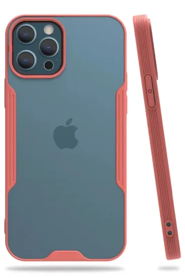 Newface iPhone 12 Pro Max Kılıf Platin Silikon - Pembe resmi