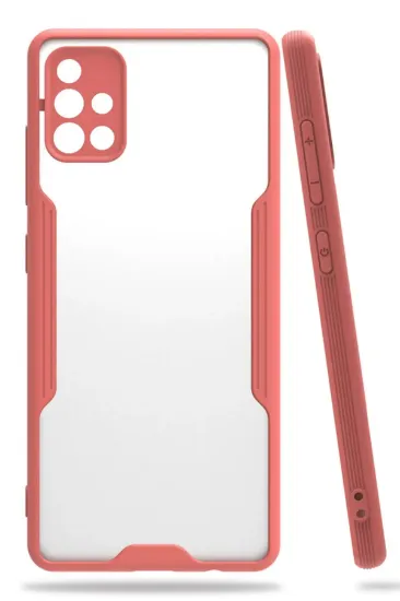 Newface Samsung Galaxy A71 Kılıf Platin Silikon - Pembe resmi