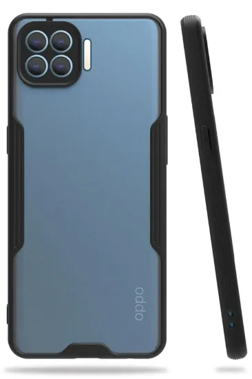 Newface Oppo Reno 4 Lite Kılıf Platin Silikon - Siyah resmi
