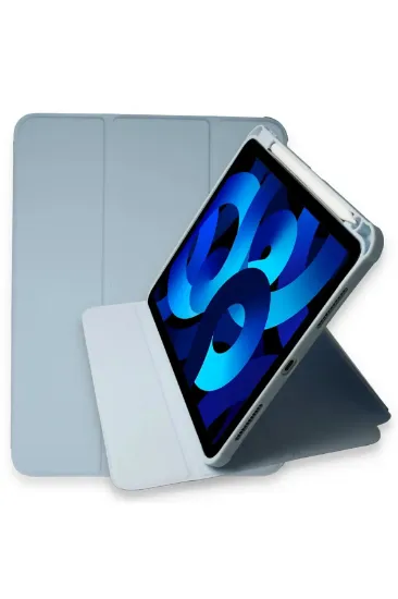 Newface iPad Pro 11 (2021) Kılıf Starling 360 Kalemlikli Tablet Kılıf - Mavi resmi