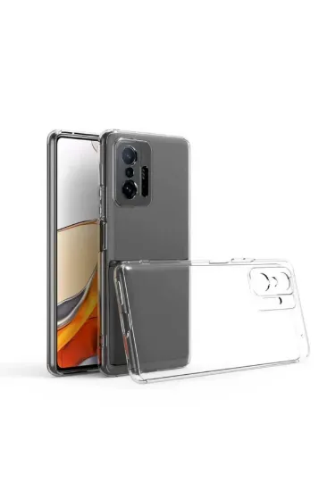 Newface Xiaomi Mi 11T Pro Kılıf Lüx Şeffaf Silikon resmi