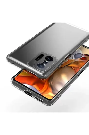 Newface Xiaomi Mi 11T Pro Kılıf Lüx Şeffaf Silikon resmi