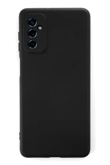 Newface Samsung Galaxy M52 5G Kılıf Nano içi Kadife Silikon - Siyah resmi